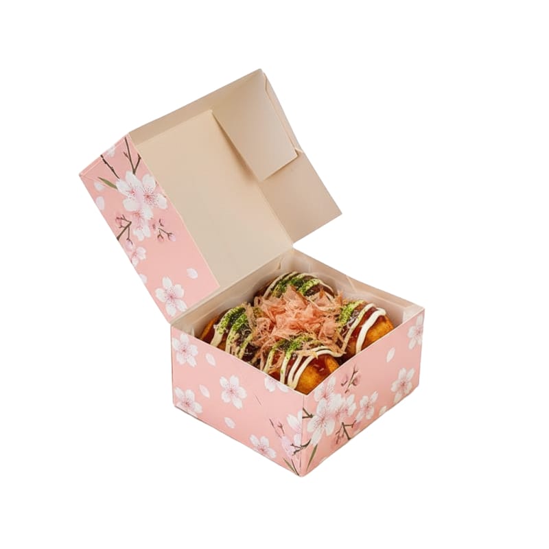 Caja rígida de pulpo y dumplings RB-18