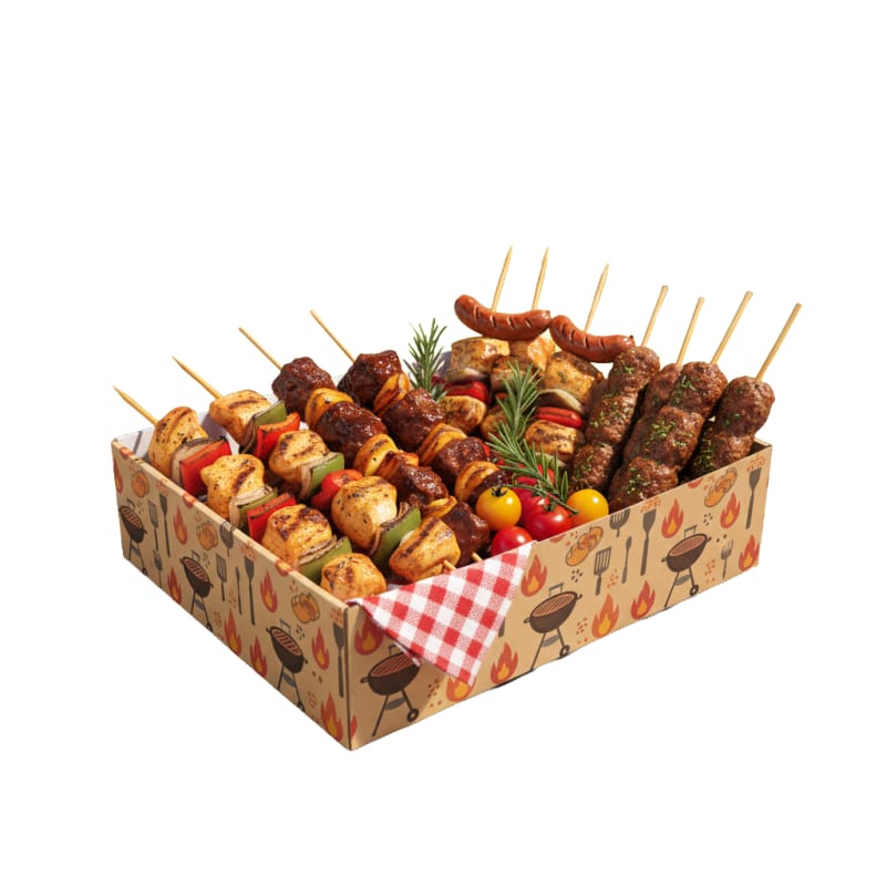 RB-06 Caja Rígida para Comida de Barbacoa