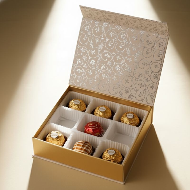MC-201 Caja con Cierre Magnético de Chocolate