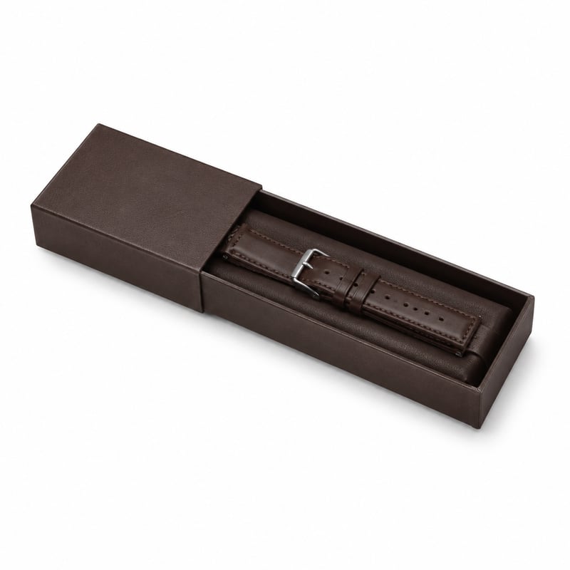 Caja con cajón para correa de reloj
