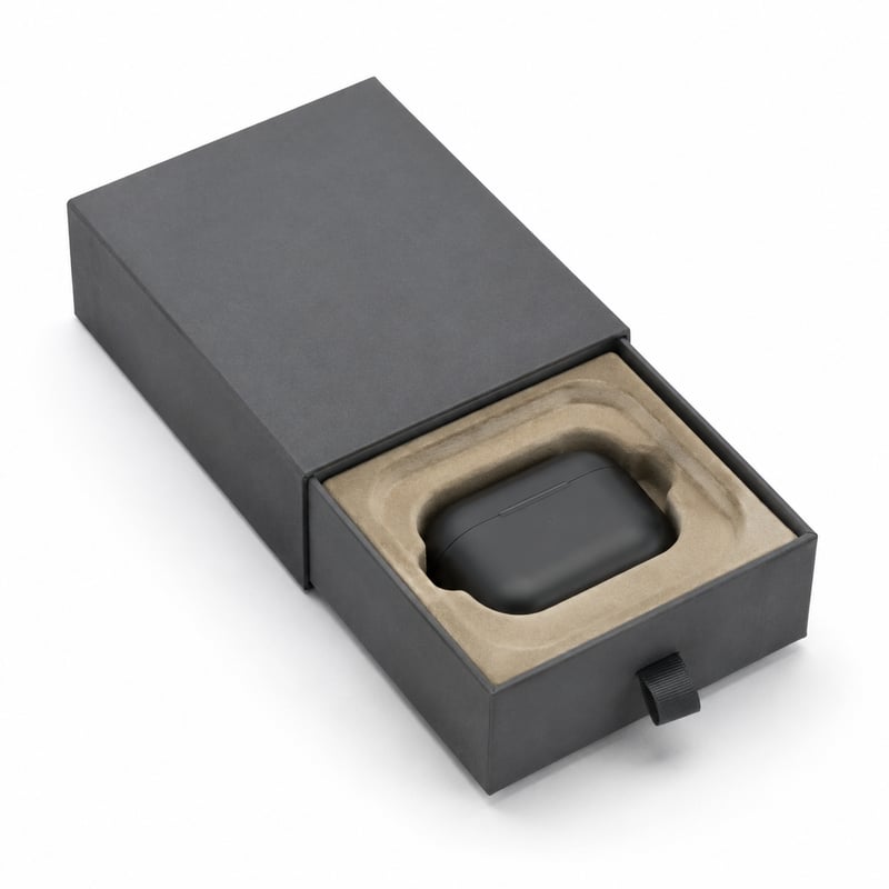 Caja con cajón para auriculares inalámbricos