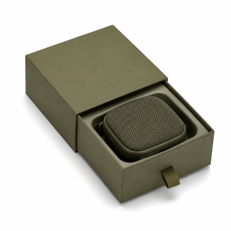 Caja con cajón para altavoz compacto