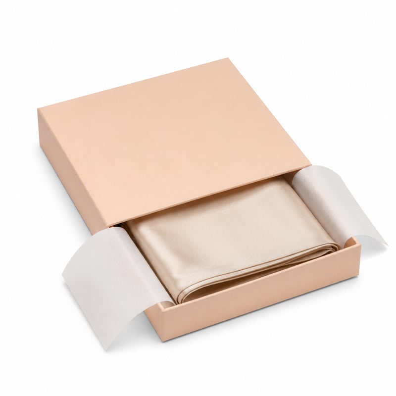 Caja con cajón para pañuelo de seda
