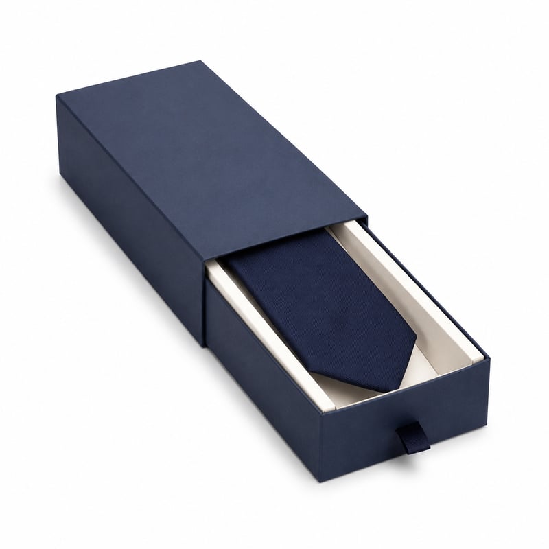 Caja con cajón para corbata