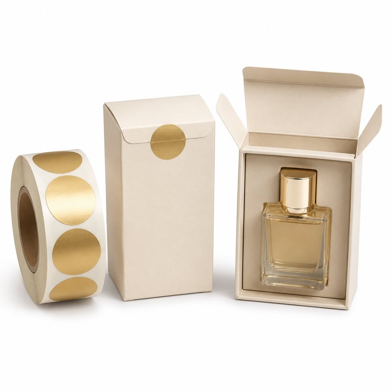 Etiquetas metálicas de sello para perfumes