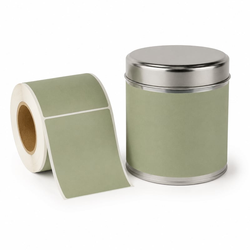 Etiquetas envolventes para latas de té
