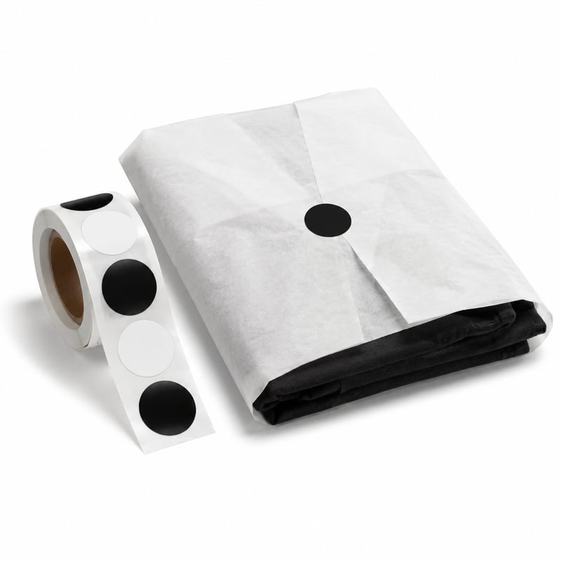 Etiquetas de sello de talla para ropa