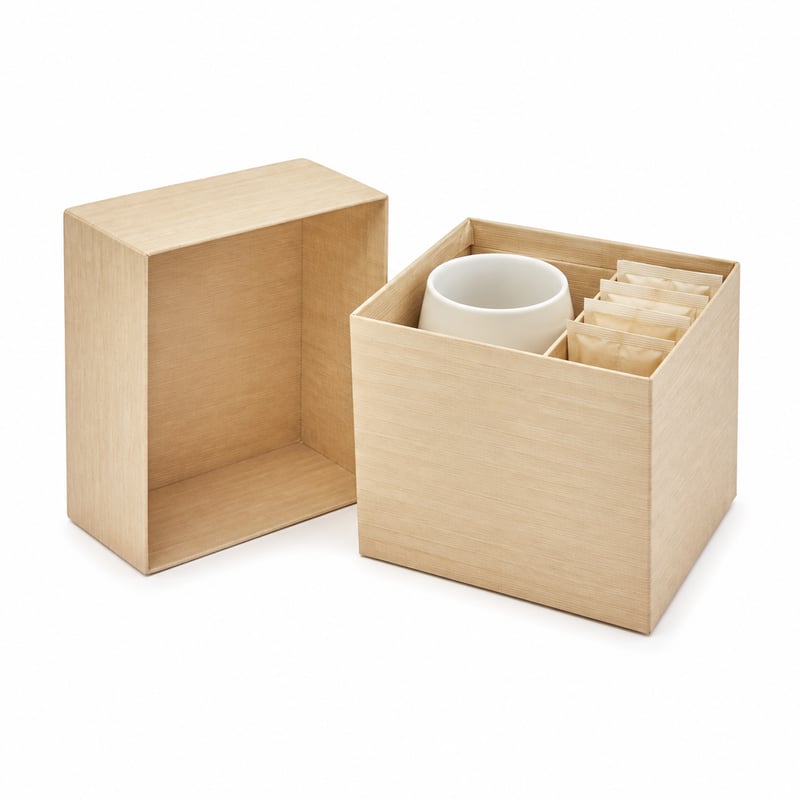 Caja de regalo para taza de té