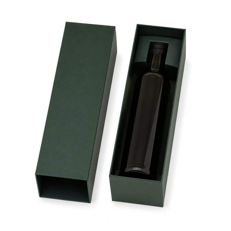 Caja para botella de aceite gourmet