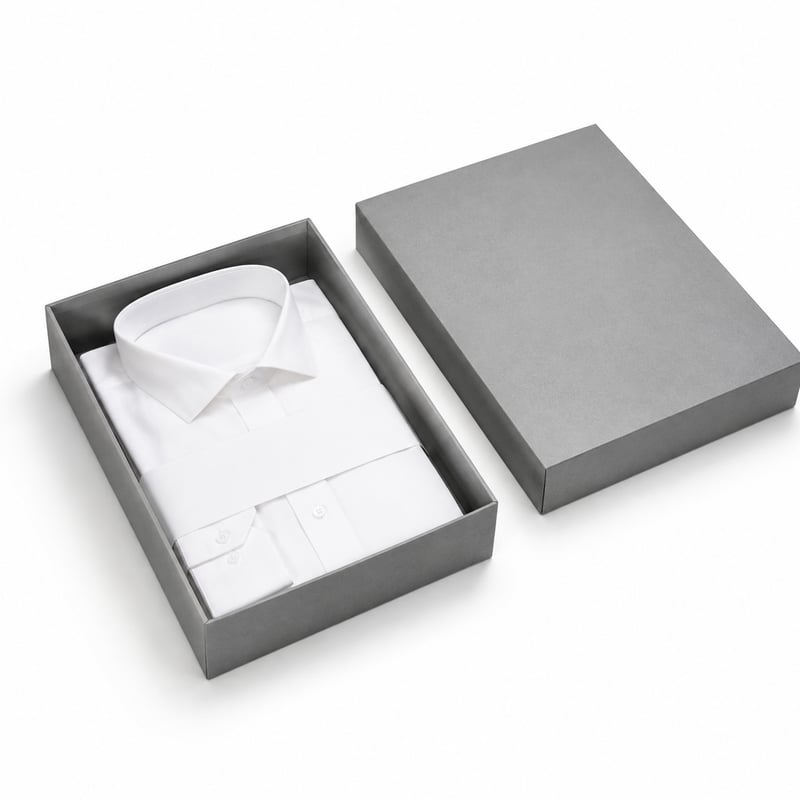 Caja de tapa y base para camisa