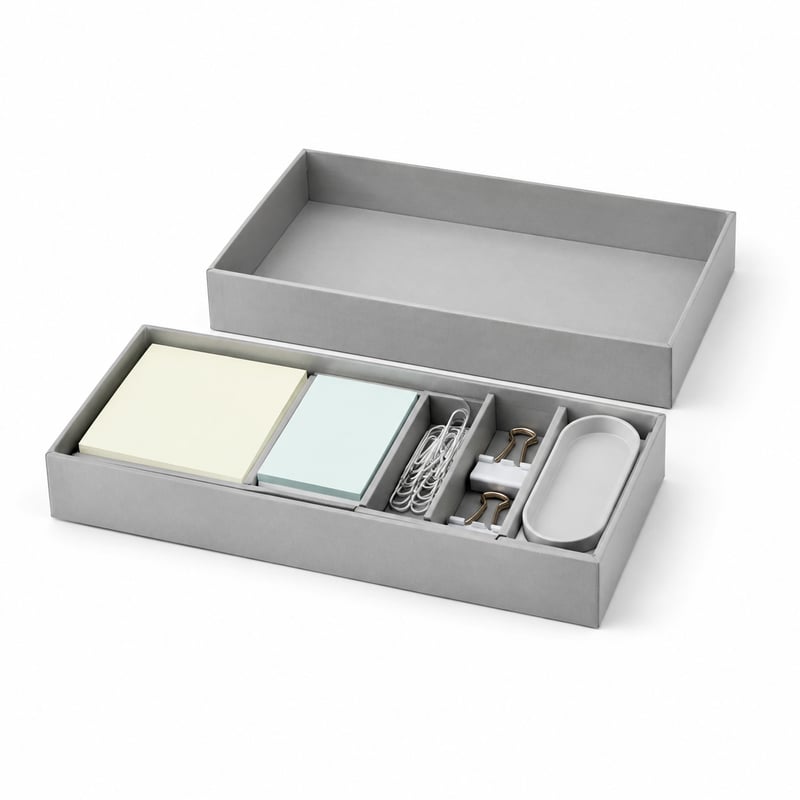 Caja para accesorios de escritorio