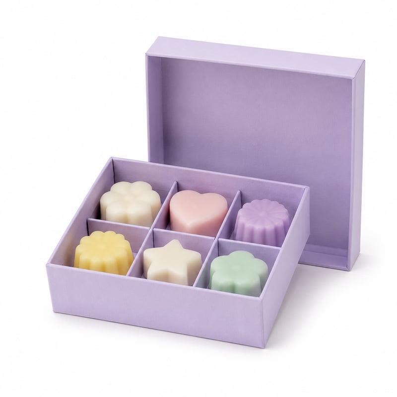 Caja para selección de ceras aromáticas