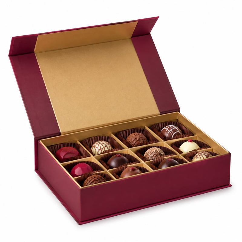 Caja magnética para dulces de celebración