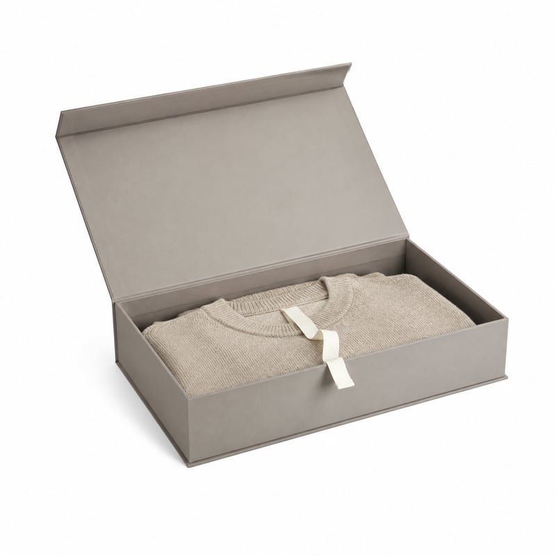 Caja magnética para prendas de punto