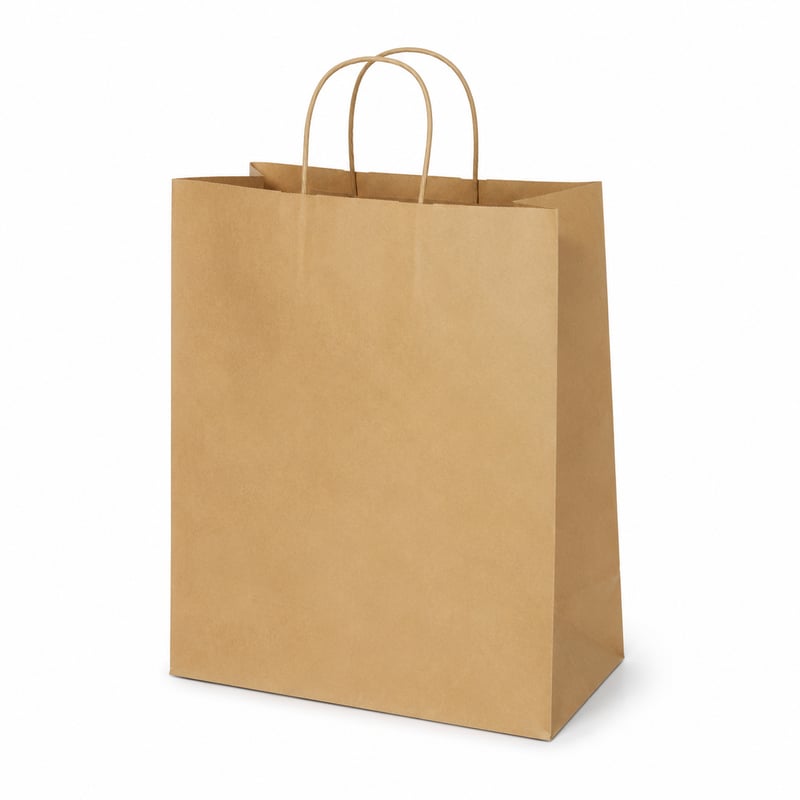 Bolsa de papel para mercado de artesanía