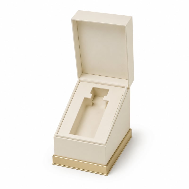 Caja rígida con pedestal para perfume