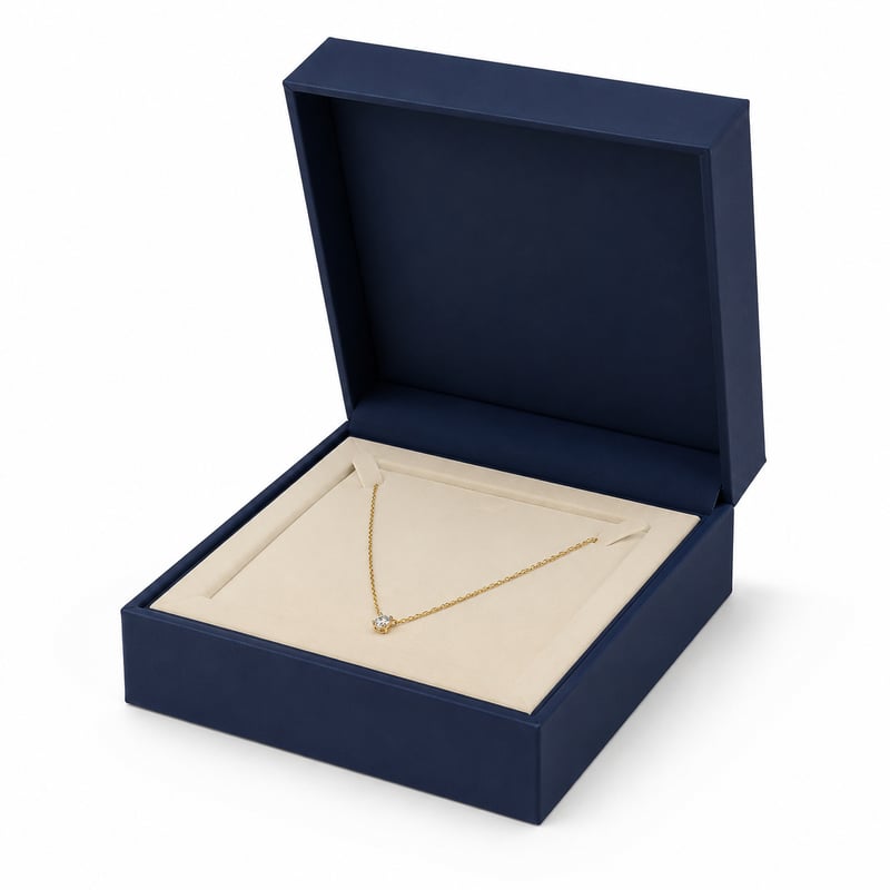 Caja rígida para collar en capas