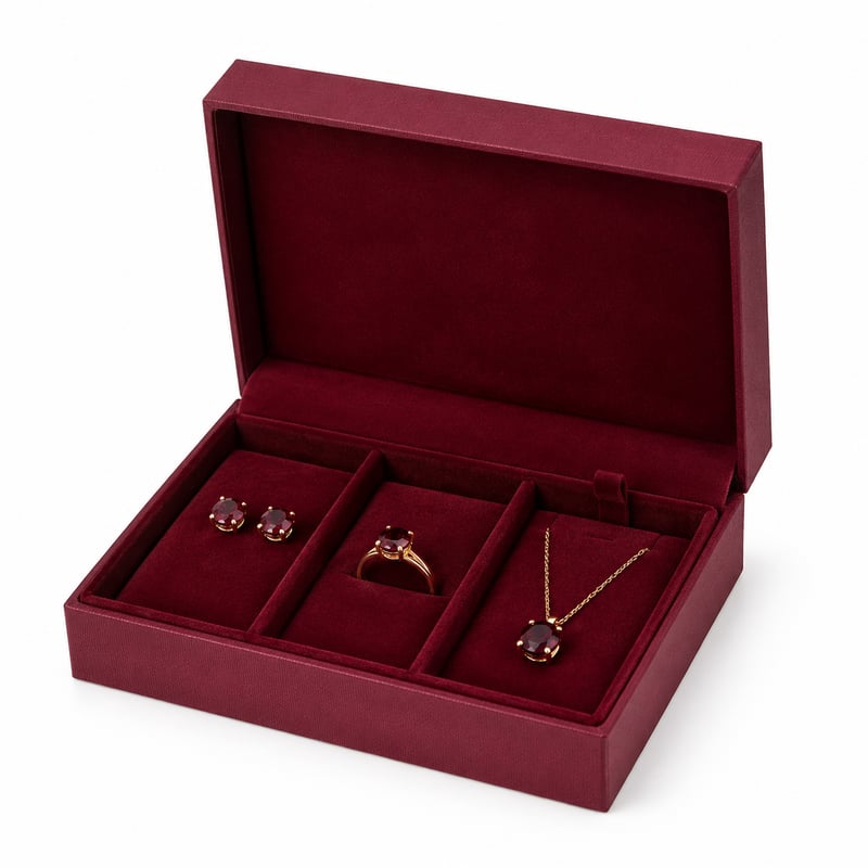 Caja rígida para colección de joyas