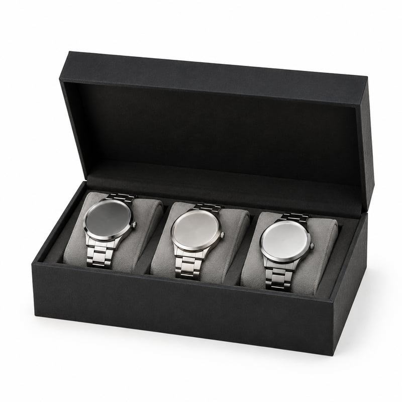 Caja rígida para colección de relojes