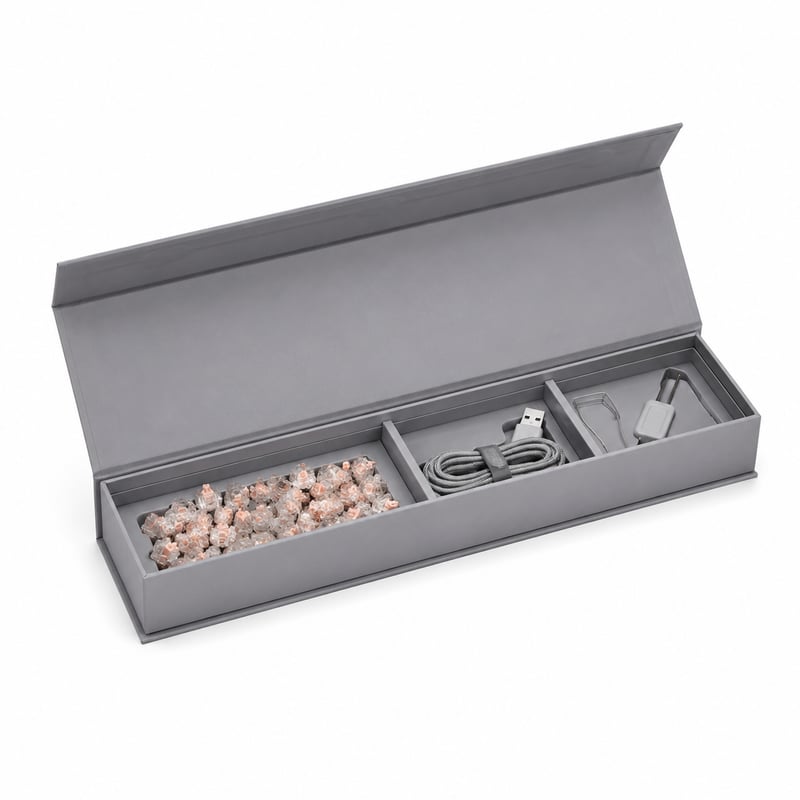 Caja rígida para accesorio de teclado