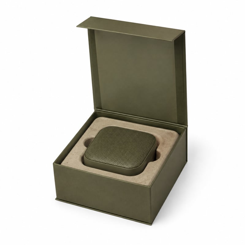 Caja rígida para altavoz portátil