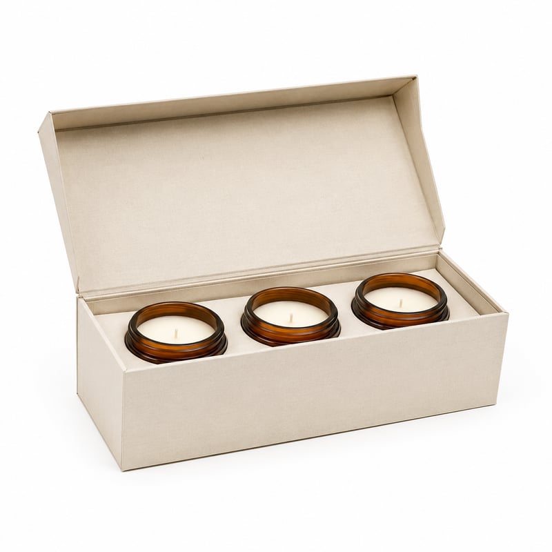 Caja rígida para colección de velas